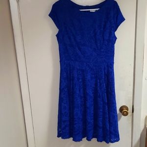 Muadress blue lace dress.